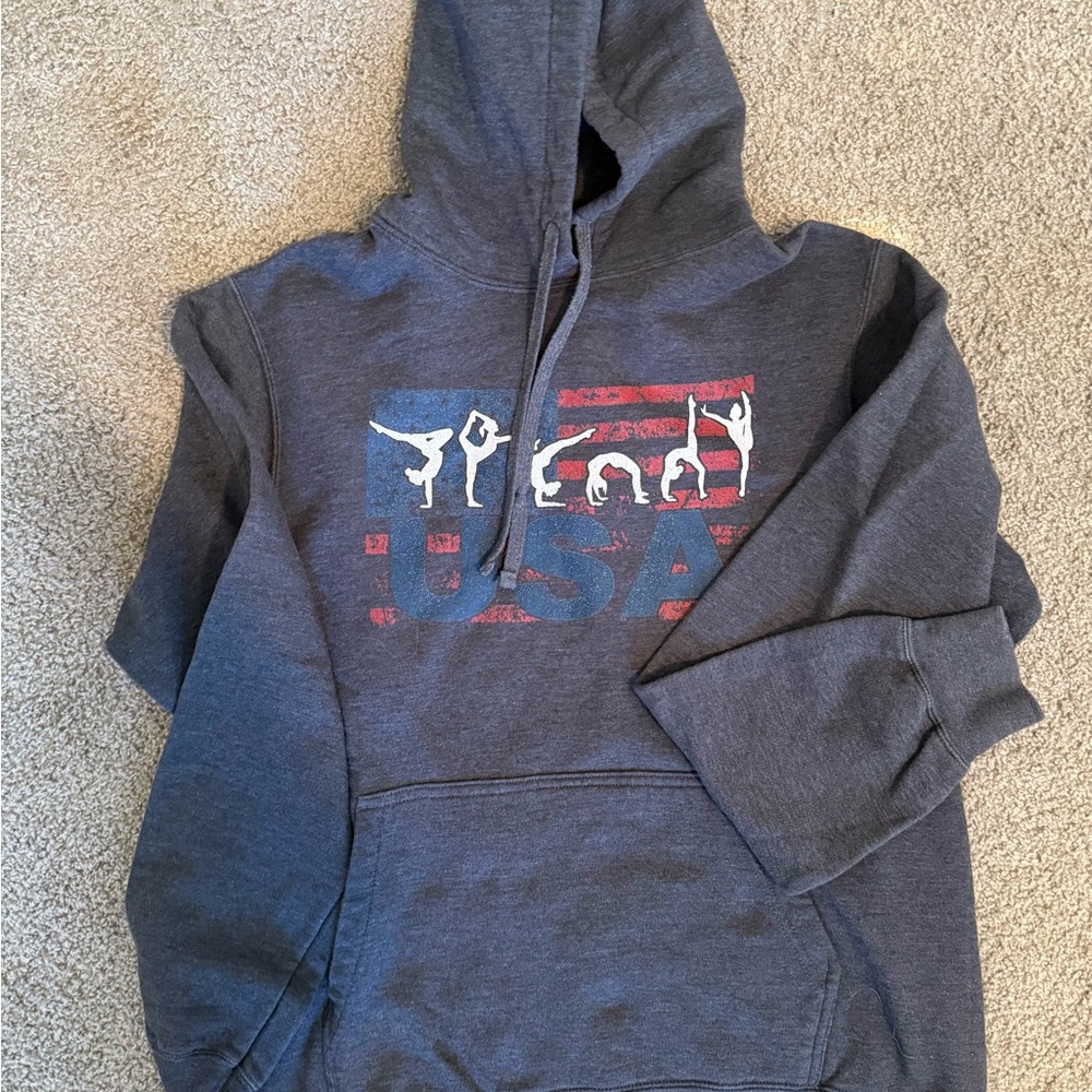 Women’s Gray USA Gymnastics Oversized Hoodie